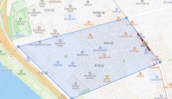 망원1동에어비앤비현황예약률시장수익