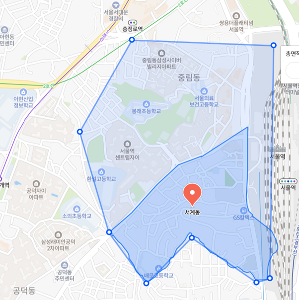 서울역서계동중림동만리동에어비앤비현황